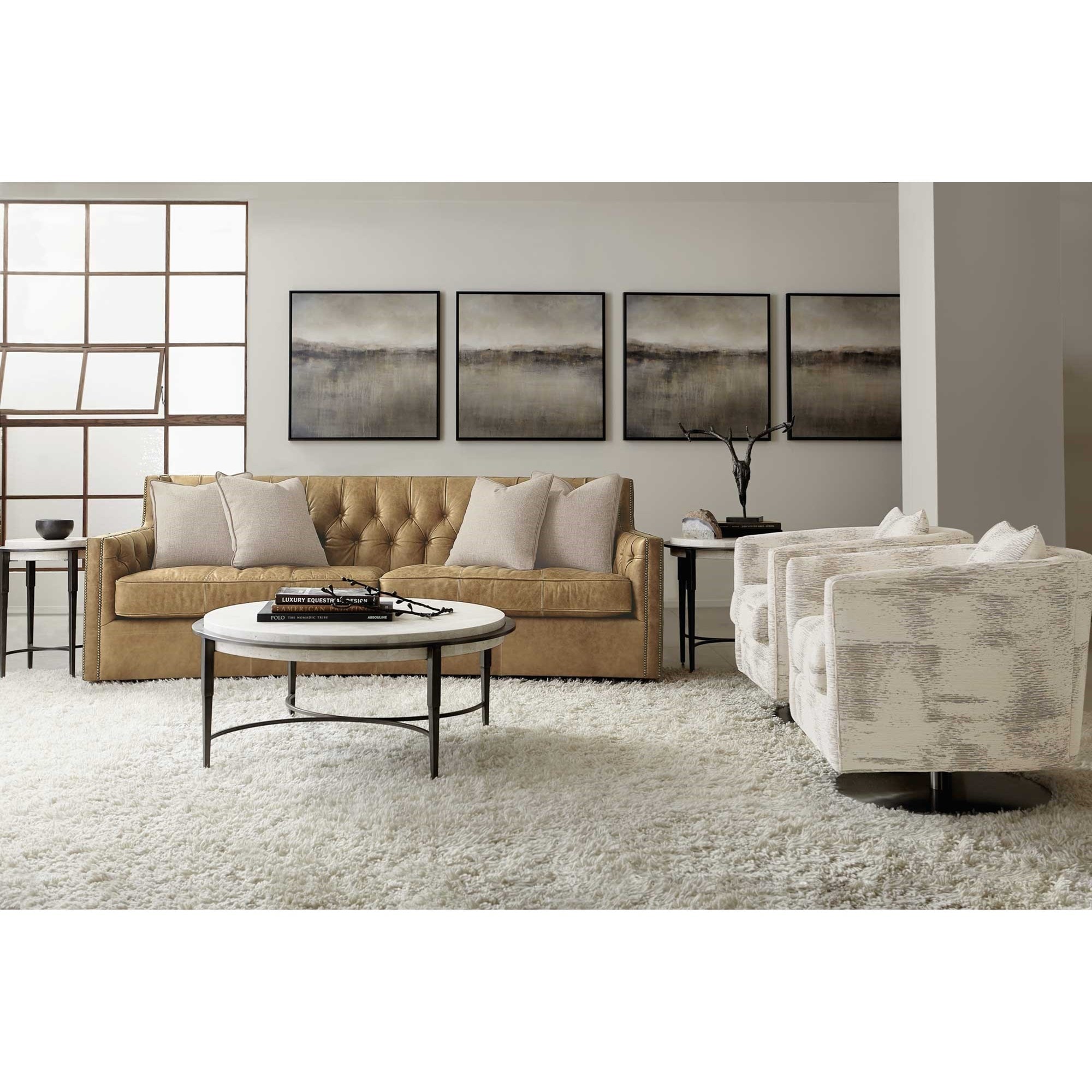 Bernhardt Candace 7277LFO Leather Sofa Baer's Furniture Uph
